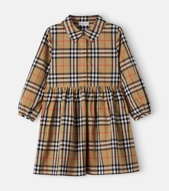 Burberry Check cotton poplin shirt dress | Burberry Kids
