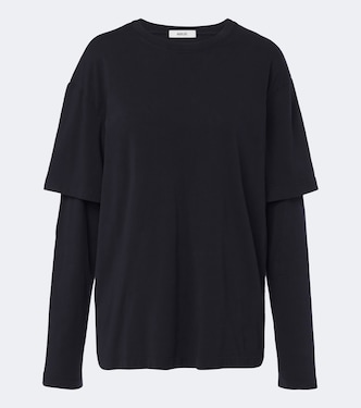 Camiseta Lois de jersey de algodón a capas | Agolde