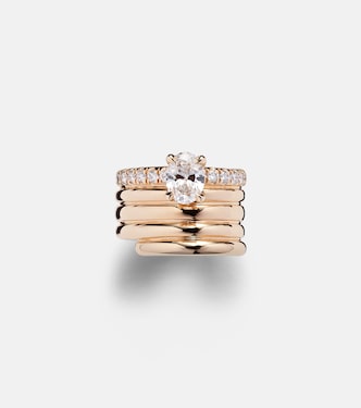 Blast 18kt rose-gold ear cuff with diamonds | Repossi