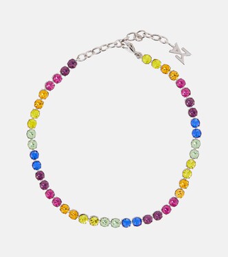 Fußkettchen Tennis mit Kristallen | Amina Muaddi