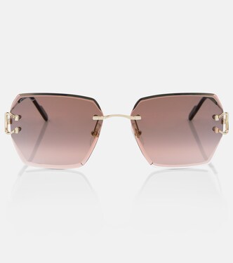 Signature C de Cartier square sunglasses | Cartier Eyewear Collection