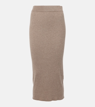 Knitted midi skirt | Brunello Cucinelli
