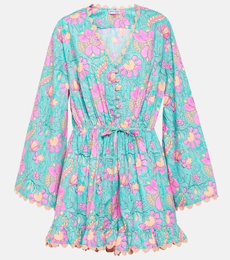 Colorblocked cotton poplin romper | Juliet Dunn