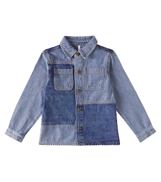 Patchwork denim overshirt | Rylee + Cru