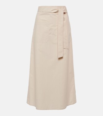 Cotton midi skirt | Toteme