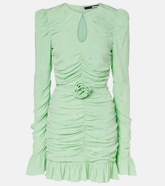 Robe froncée à fleurs | Rotate