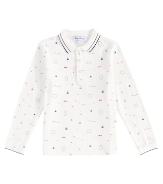 Printed cotton polo shirt | Tartine et Chocolat