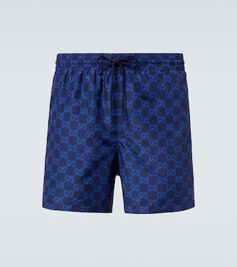 GG Supreme Web Stripe swim trunks | Gucci