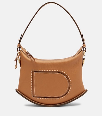Pin Swing Surpiqué leather shoulder bag  | Delvaux