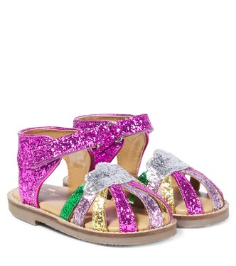 Rainbow glitter sandals | Konges Sløjd