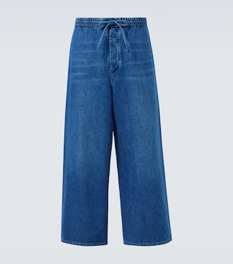 Paula's Ibiza cropped wide-leg jeans | Loewe