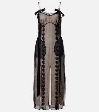 Midikleid mit Spitze | Simone Rocha