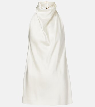 Halterneck satin top | Stella McCartney