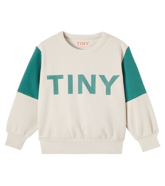 Colorblocked cotton jersey sweatshirt | Tinycottons