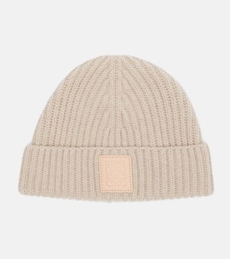 Anagram ribbed-knit cashmere beanie | Loewe