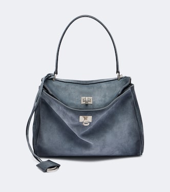 Henkeltasche Rodeo Small aus Veloursleder | Balenciaga