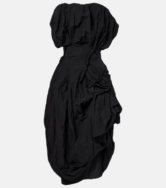 Draped cotton-blend cocktail dress | Magda Butrym