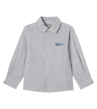 Nathan striped cotton and linen shirt | Bonton