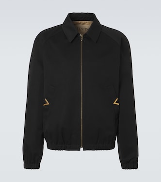 VGold cotton blouson jacket | Valentino