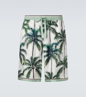 Printed silk twill shorts | Dolce&Gabbana