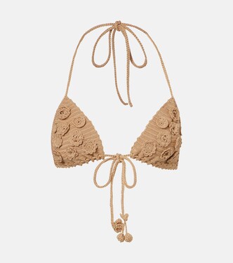Paula's Ibiza crochet cotton bra top | Loewe