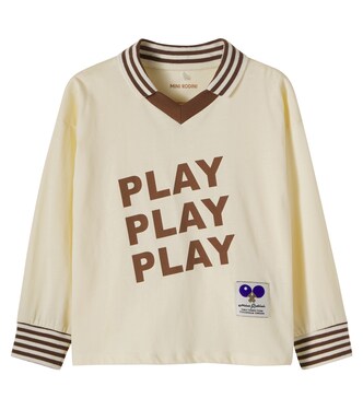 Play printed cotton jersey sweatshirt | Mini Rodini