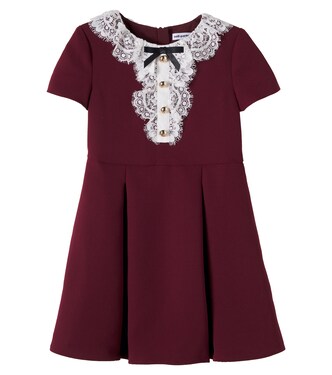 Robe à dentelle en coton | Self-Portrait Kids