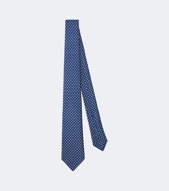 Polka-dot silk tie | Kiton