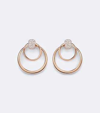 Ohrringe Pomellato Together aus 18kt Roségold mit Diamanten | Pomellato