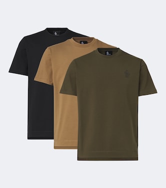 Set of 3 cotton-blend T-shirts | Moncler Grenoble