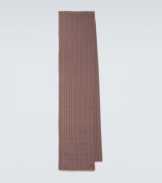 Cable-knit cashmere scarf | Eleventy