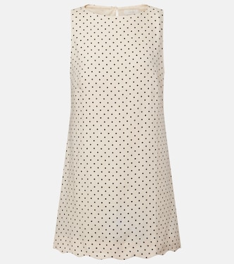 Iria polka-dot linen minidress | Faithfull