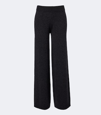 Virgin wool and cashmere wide-leg pants | Jardin des Orangers