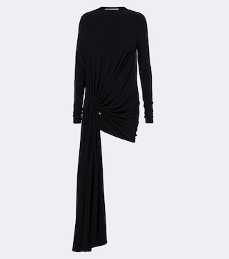 Asymmetric gathered jersey minidress | Sportmax