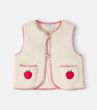 Bestickte Weste Apple aus Baumwolle | Bebe Organic