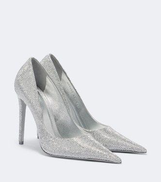Salones Donna de piel metalizada adornados | Gucci