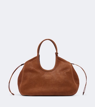 Ivy leather tote bag | Miu Miu