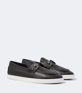Chambeliboat leather slip-on shoes | Christian Louboutin