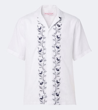Maitan embroidered linen shirt | Orlebar Brown