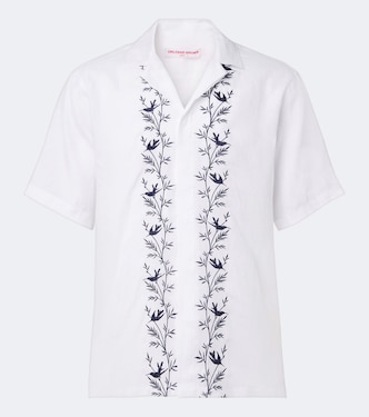 Maitan embroidered linen shirt | Orlebar Brown