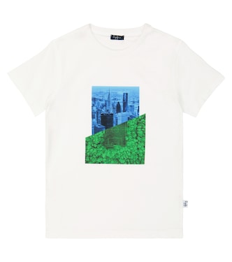 Printed cotton T-shirt | Il Gufo