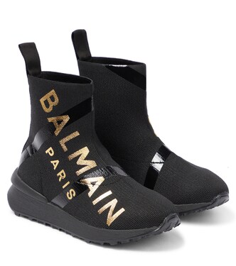 Logo-printed sock boots | Balmain Kids