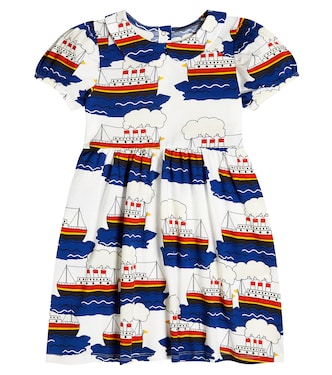 Printed cotton dress | Mini Rodini