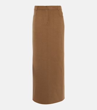 Malvo wool-blend maxi skirt | The Frankie Shop