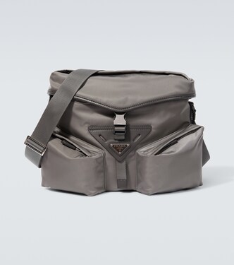 Re-Nylon leather-trimmed crossbody bag | Prada