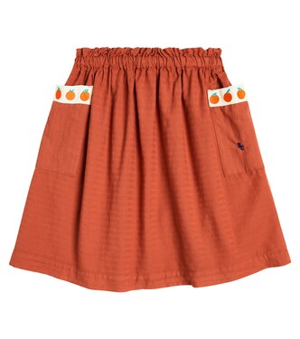 Gathered cotton skirt | Bobo Choses