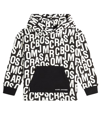 Logo cotton-blend jersey hoodie | Marc Jacobs Kids