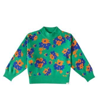 Flowers cotton and wool sweater | Tinycottons