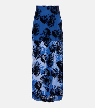 Devoré velvet maxi skirt | Nina Ricci
