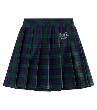 Checked pleated skirt | Monnalisa
